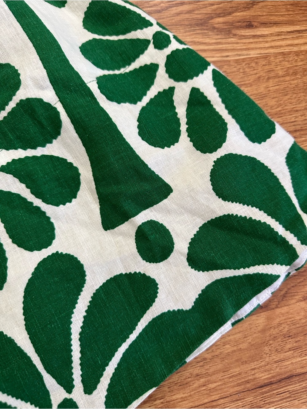 NWT Caroline Constas Green White Linen Blend Midi Dress S - Picture 11 of 15
